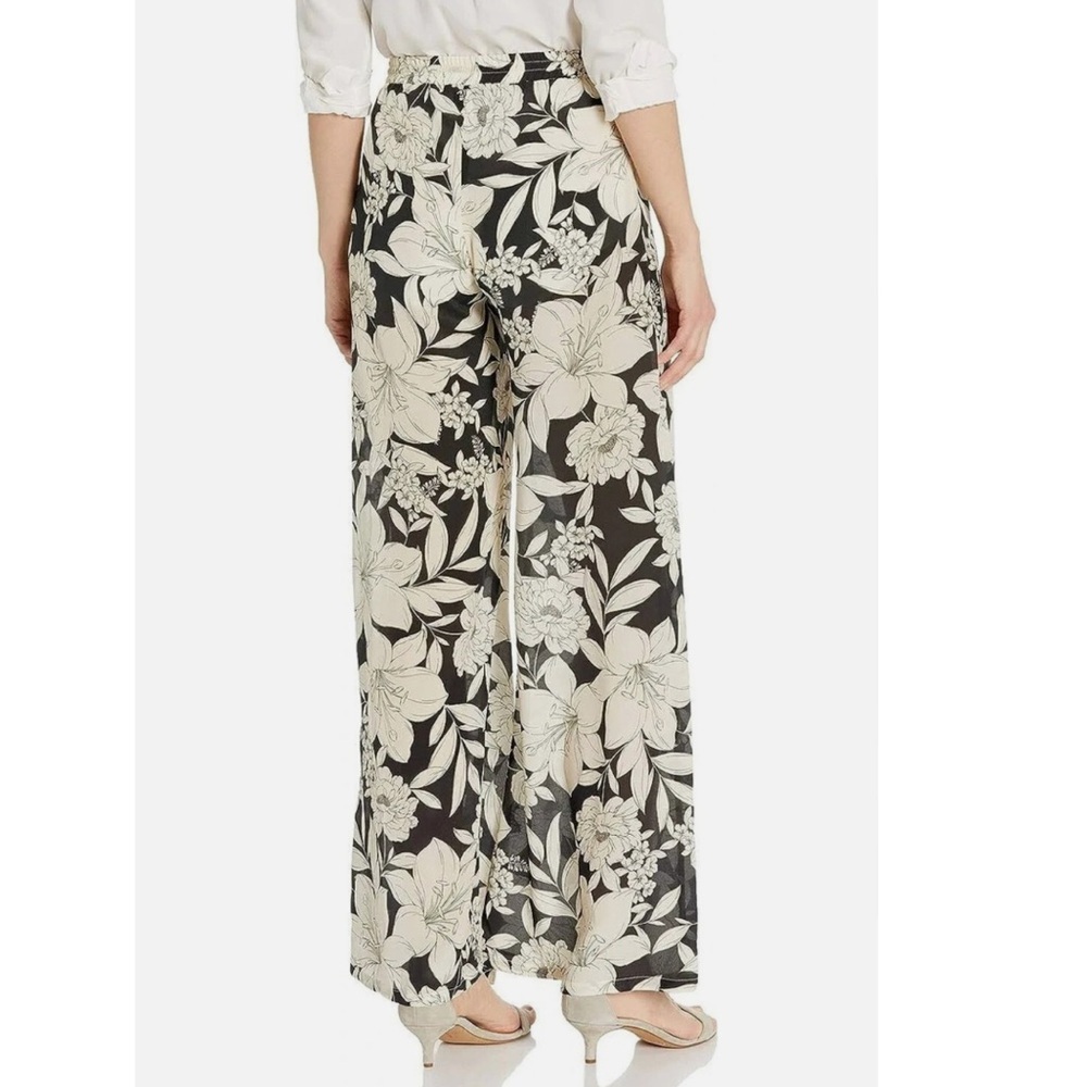 JOHNNY WAS JADE Clemence Easy Pants Silk Floral Wide Leg Lightweight - Picture 3 of 14